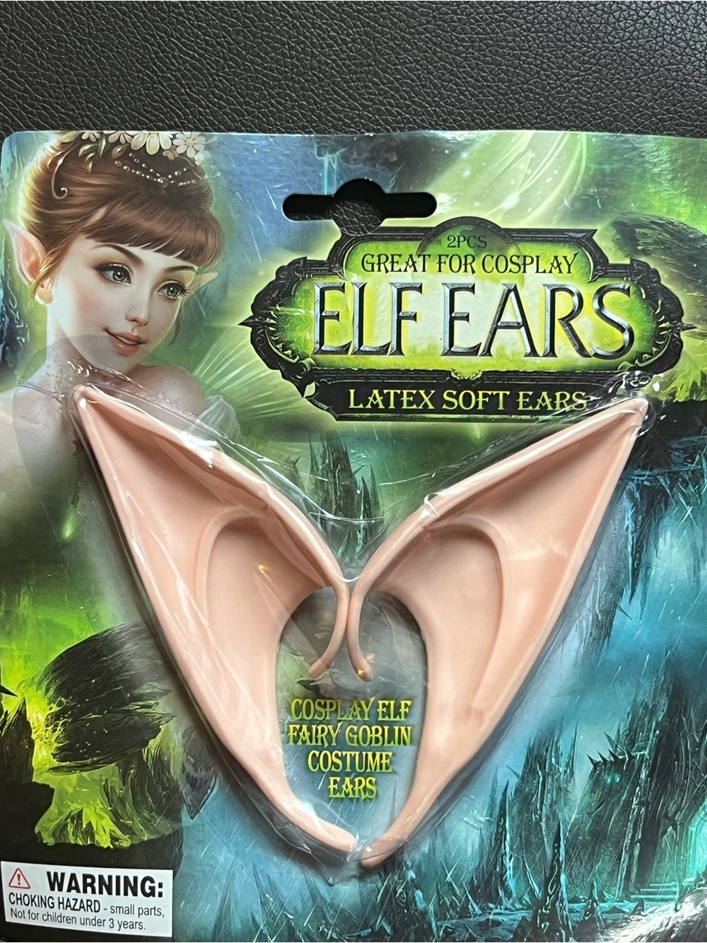 Elf Ears Latex Soft Elf Ear Cosplay Accessory - Pink